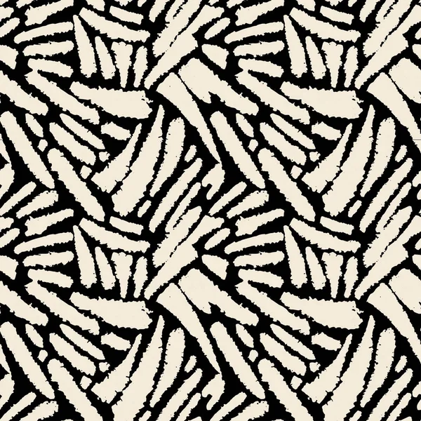 Naadloze inkt doodle patroon — Stockvector