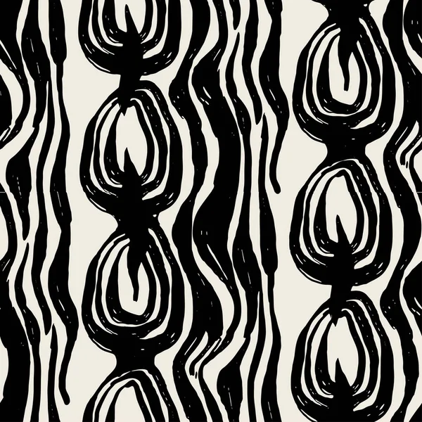 Tekstil sorunsuz doodle desen — Stok Vektör