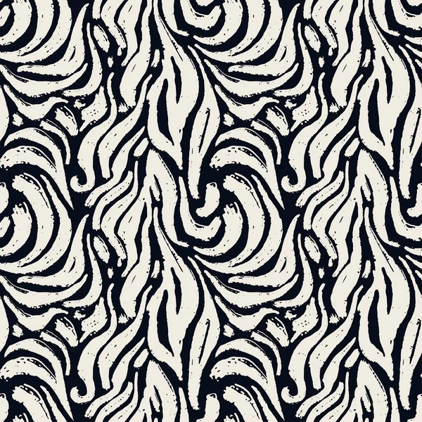 Modèle de doodle sans couture textile — Image vectorielle