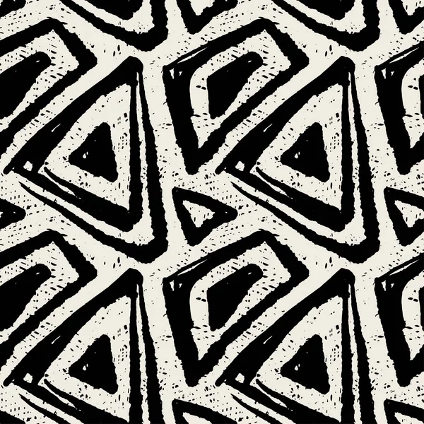 Sömlös textil doodle mönster — Stock vektor