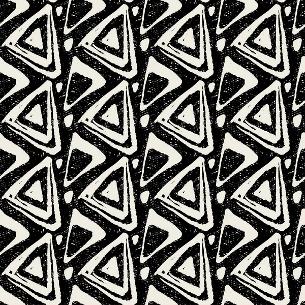 Seamless textile doodle pattern — Stock Vector