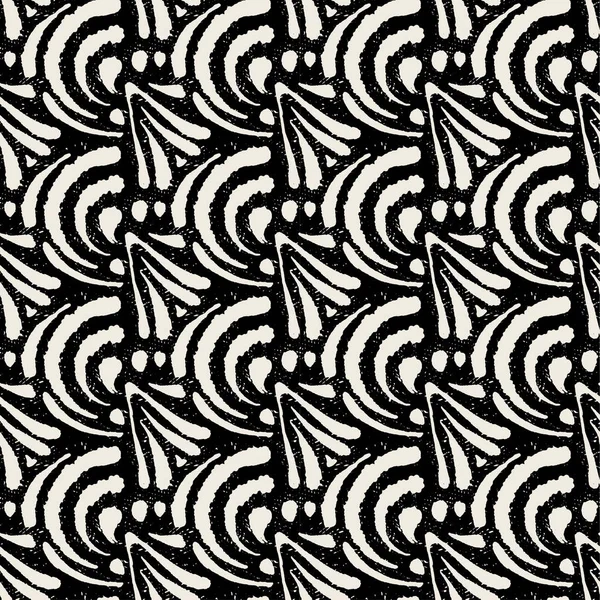 Sömlös textil doodle mönster — Stock vektor