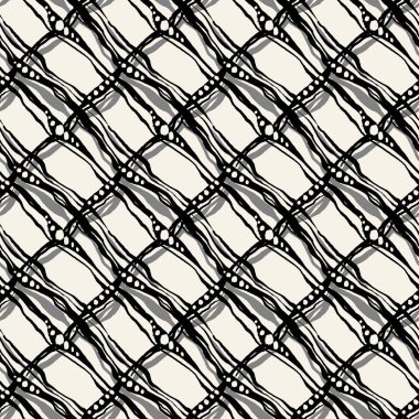 Sorunsuz brushpen doodle desen doku. Trendy modern bir