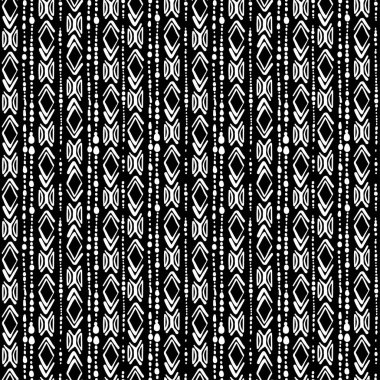 Sorunsuz brushpen doodle desen doku. Trendy modern bir