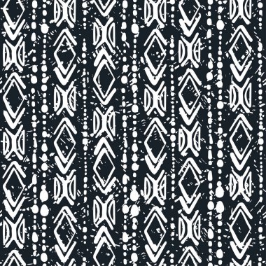 Sorunsuz brushpen doodle desen doku. Trendy modern bir