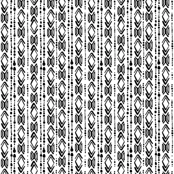 Nahtloser Pinselstift Doodle Muster Grunge Texture.trendy modern in — Stockvektor