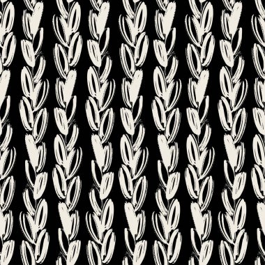 Sorunsuz brushpen Tekstil doodle desen doku