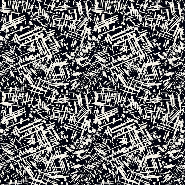 Spazzola senza cuciture tessuto doodle pattern grunge texture — Vettoriale Stock