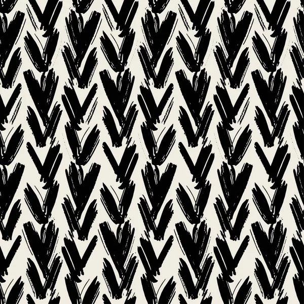 Naadloze brushpen textiel doodle patroon grunge textuur — Stockfoto