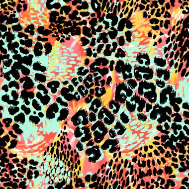 Sorunsuz brushpen Tekstil doodle desen doku