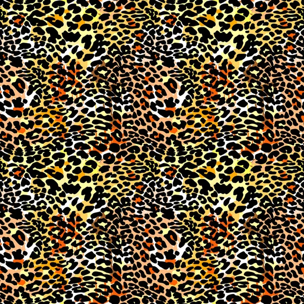 Fashion leopard exotické vzor bezešvé. — Stockový vektor