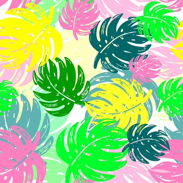 Exotic seamless tropical pattern. — Stock Vector