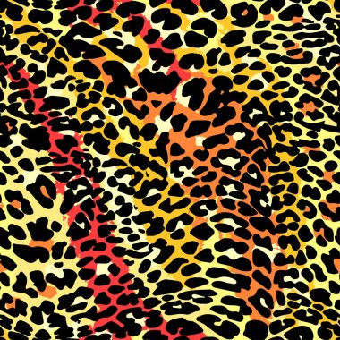 Moda leopar egzotik seamless modeli.