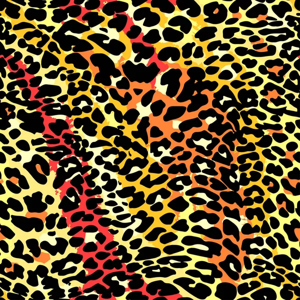 Mode Leopard exotische nahtlose Muster. — Stockvektor