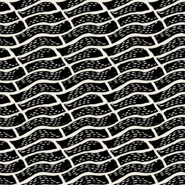 Sorunsuz brushpen Tekstil doodle desen doku