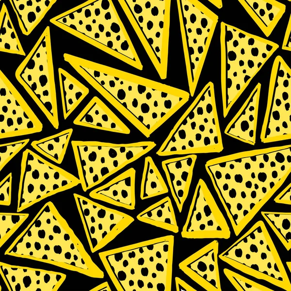 Texture grunge sans couture motif de gribouillis textile — Image vectorielle