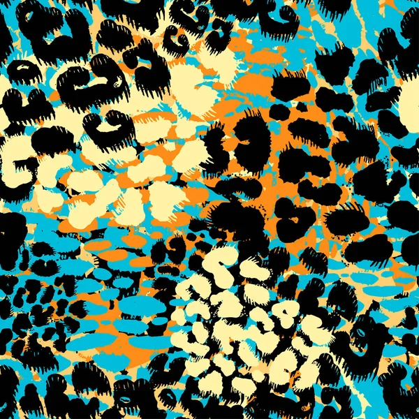 Moda leopardo exótico patrón sin costuras . — Archivo Imágenes Vectoriales