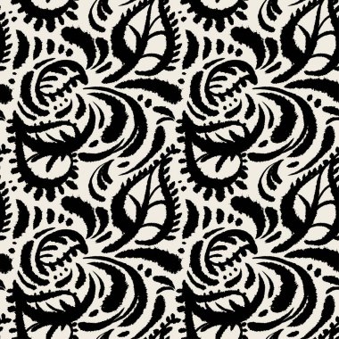 Sulu Boya Tekstil desen doku doodle