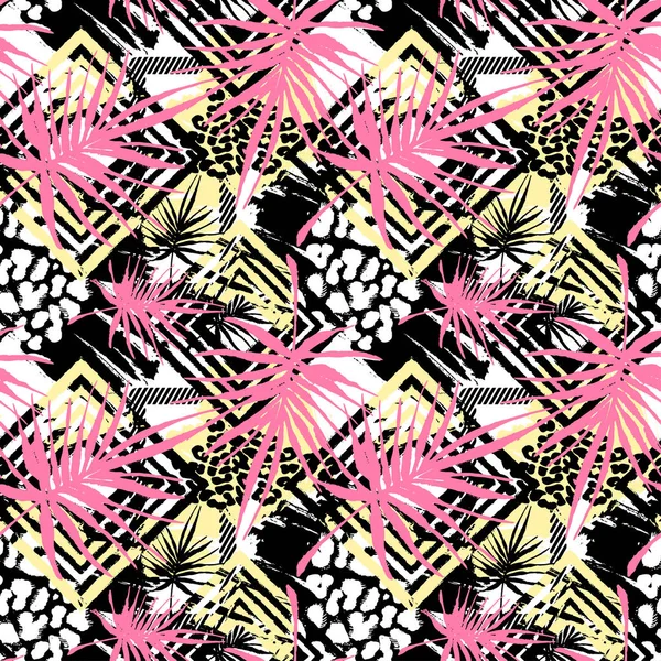 Egzotik Dikişsiz tropikal desen.