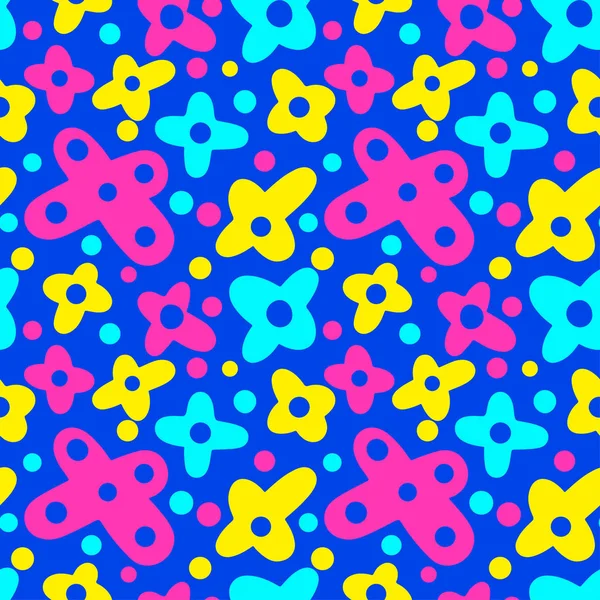 Memphis tarzı el çekilmiş dokulu seamless modeli