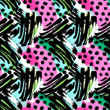 Sorunsuz brushpen Tekstil doodle desen doku