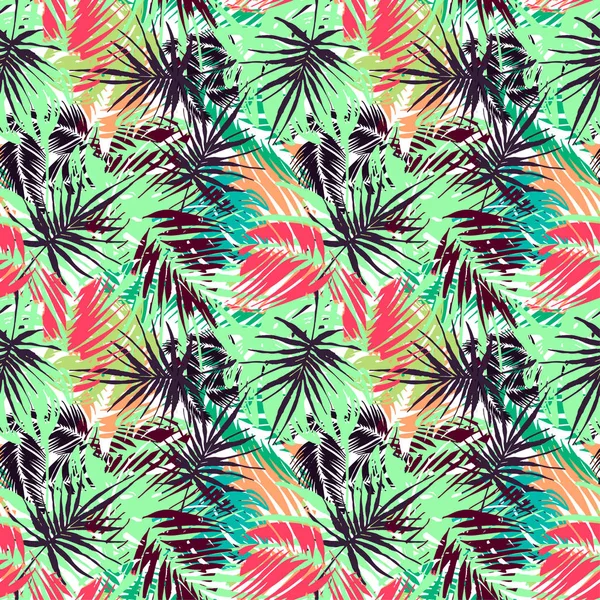 Modèle tropical sans couture exotique . — Image vectorielle