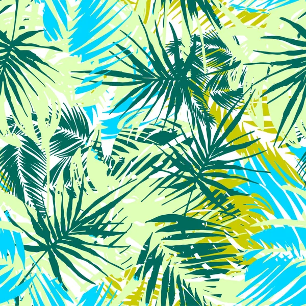 Patrón tropical exótico sin costuras . — Vector de stock