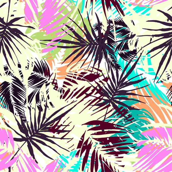 Patrón tropical exótico sin costuras . — Vector de stock