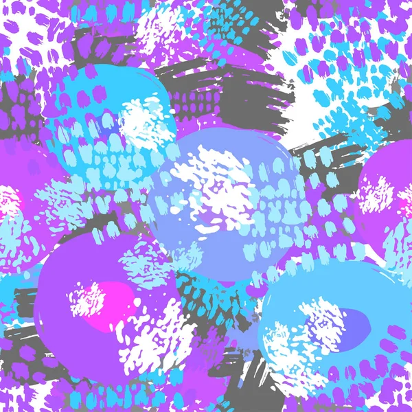 Modèle floral vectoriel sans couture. Brosse stylo dessiné à la main doodle abs — Image vectorielle