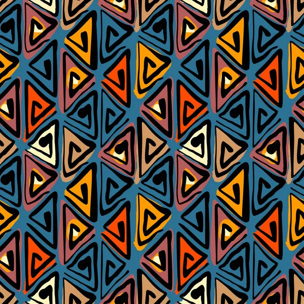 Naadloze tribal boho patroon. — Stockvector