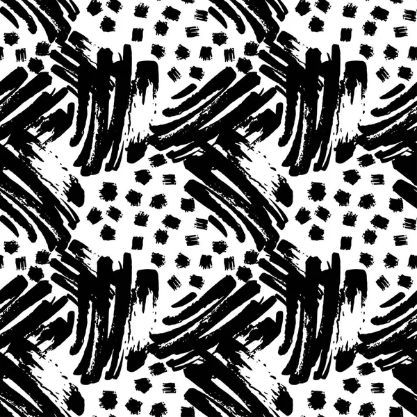 Spazzola senza cuciture tessuto doodle pattern grunge texture — Vettoriale Stock