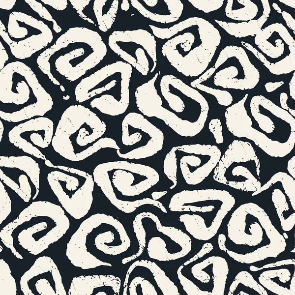 シームレスな brushpen 繊維落書きパターン グランジ テクスチャ — ストックベクタ