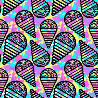 Dondurma geometrik seamless modeli. 