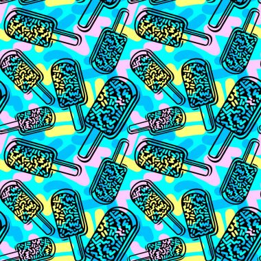 Dondurma geometrik seamless modeli. 