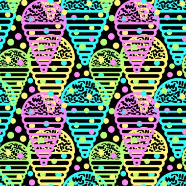 Dondurma geometrik seamless modeli. 