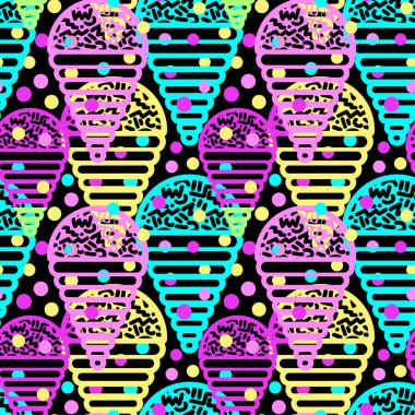 Dondurma geometrik seamless modeli. 