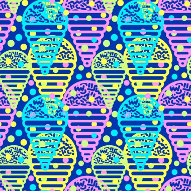 Dondurma geometrik seamless modeli. 