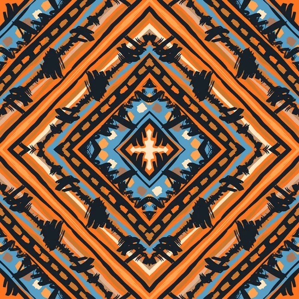 Patrón boho tribal inconsútil . — Vector de stock