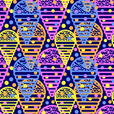 Dondurma geometrik seamless modeli. 