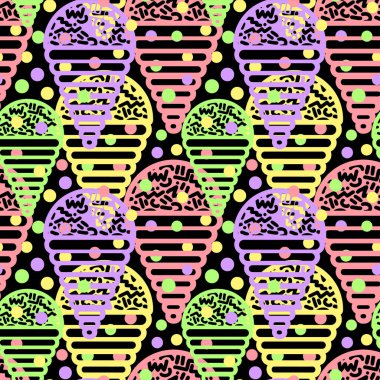 Dondurma geometrik seamless modeli. 