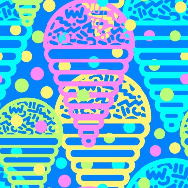 Dondurma geometrik seamless modeli. 