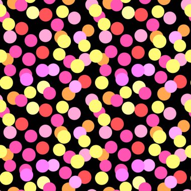  Polka Noktaları dikişsiz desen. Tekstil mürekkep fırça darbeleri doku i