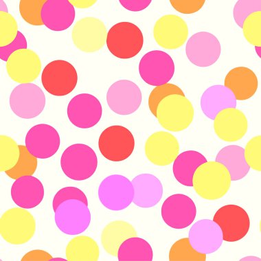  Polka Noktaları dikişsiz desen. Tekstil mürekkep fırça darbeleri doku i