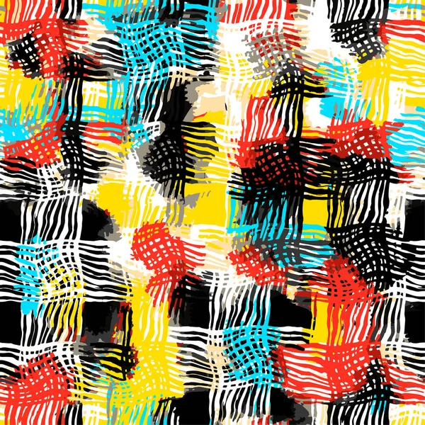 Shabby Grunge Textilien nahtloses Muster — Stockvektor