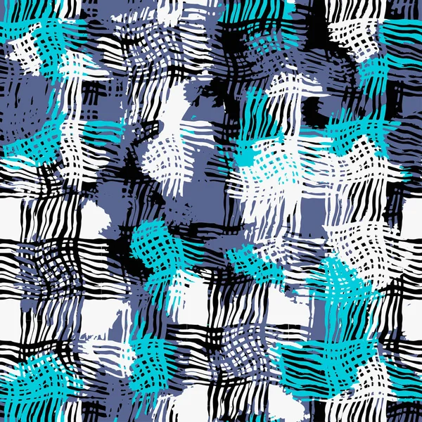 Shabby grunge textile motif sans couture — Image vectorielle