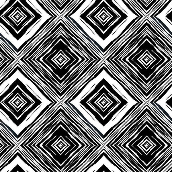 Sömlös textil mönsterutskrift. Mode trendiga uttrycksfulla hand — Stock vektor