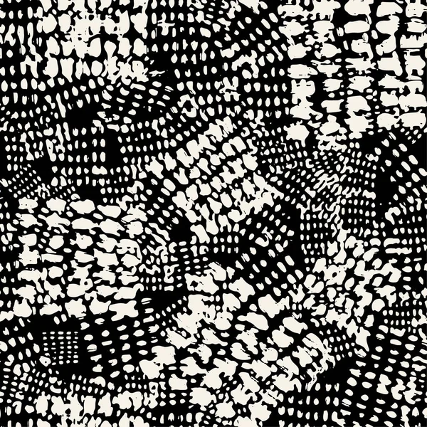 Pinceles sin costura textil doodle patrón grunge textura — Vector de stock