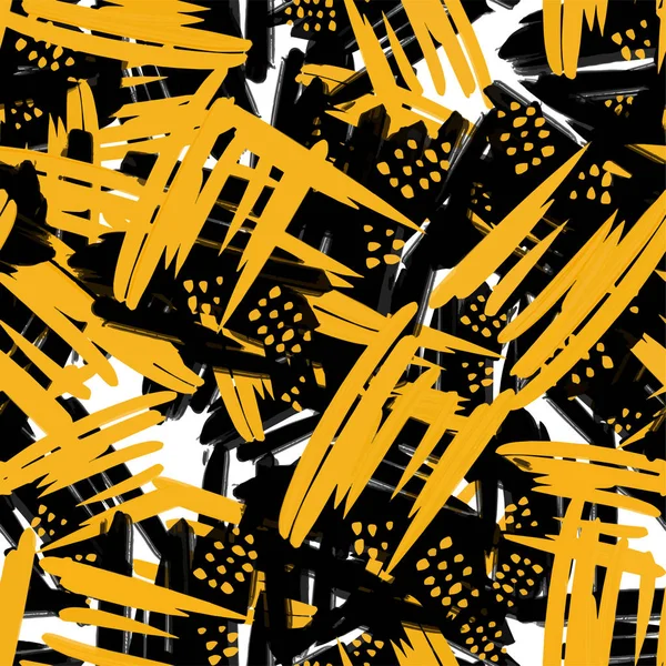 Bezproblémová brushpen doodle vzor grunge texturu. Trendy moderní v — Stockový vektor