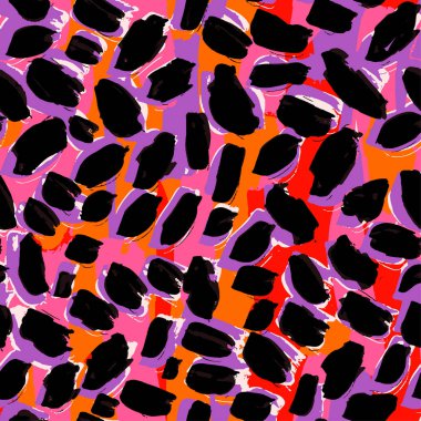 Egzotik yaz funky Dikişsiz desen bırakır.