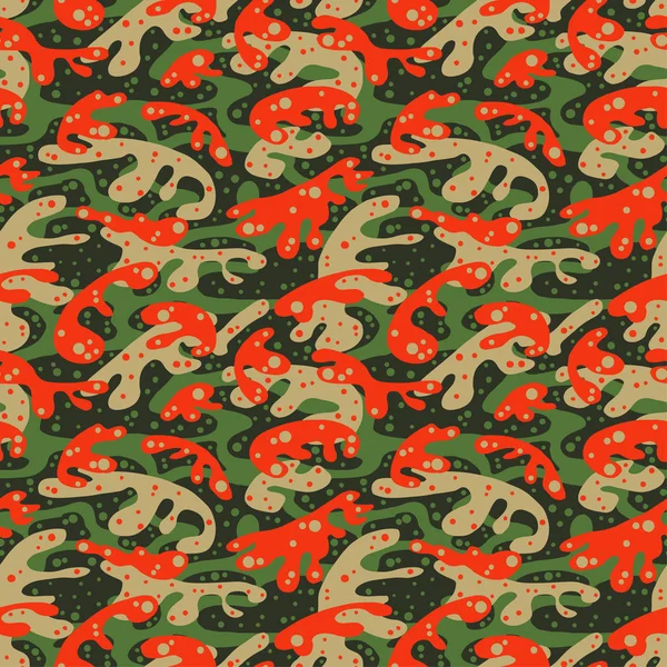 Nahtlose Mode textile Camouflage-Muster — Stockvektor